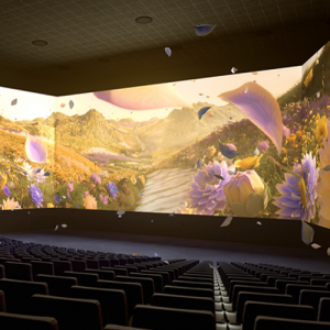 Hệ thống xem phim ScreenX ghép 3 màn hình 4K - 3D